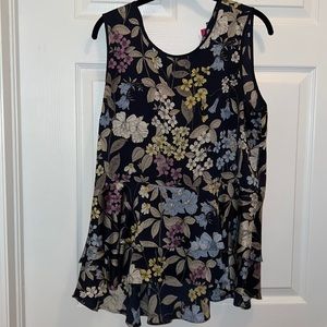 Vince Camuto Flower Peplum Blouse